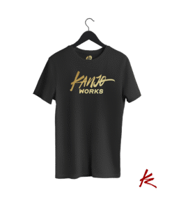 Tričko – KanjoWorks černé GOLD (limited)