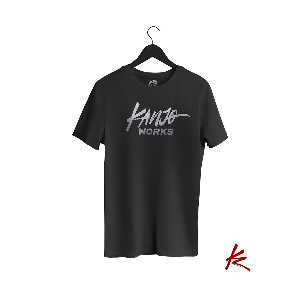 Tričko – KanjoWorks černé SILVER (limited)